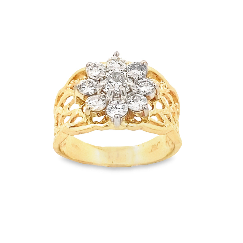 Estate Diamond Cluster Ring